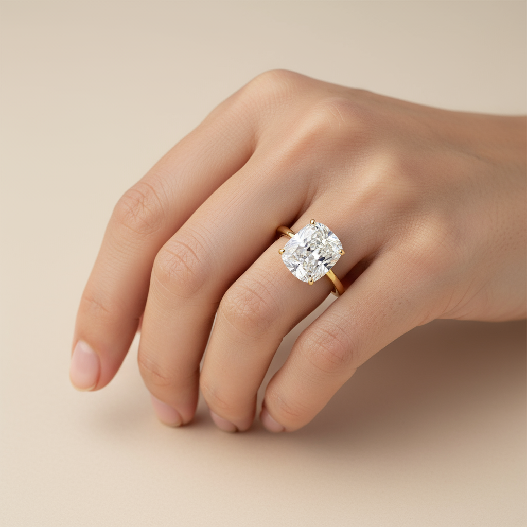 Cushion Radiant Solitaire Swaroski