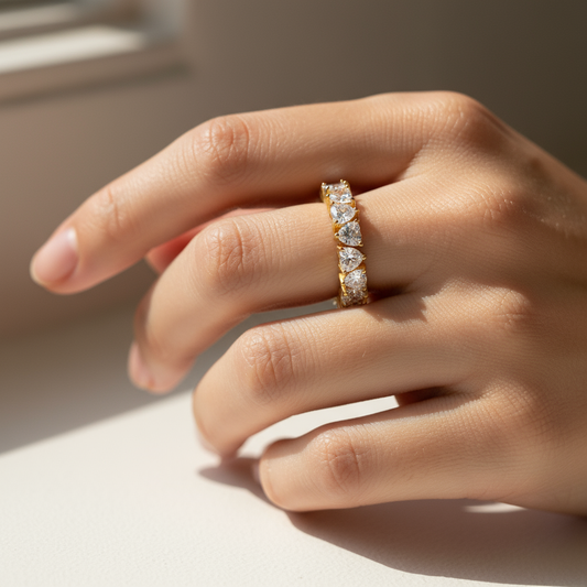 Heart Dia Eternity Band