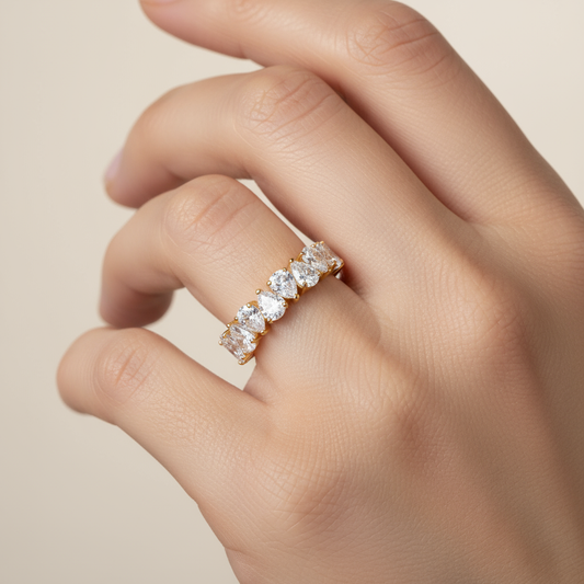 Pear Eternity Band Swaroski