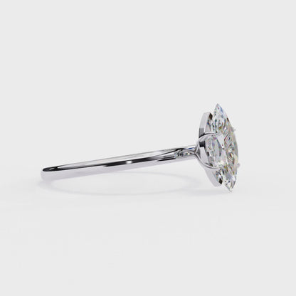 Vanya Marquise Solitaire Ring Lab Grown Diamond