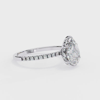 Neya Pear Solitaire Ring Lab Grown Diamond