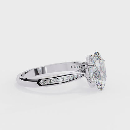 Rivaa Oval Solitaire Ring Lab Grown Diamond