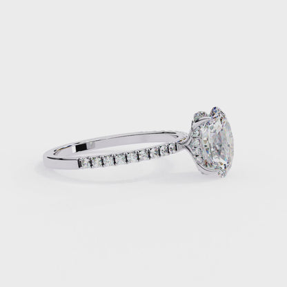 Eterna Oval Diamond Solitaire Ring Lab Grown Diamond