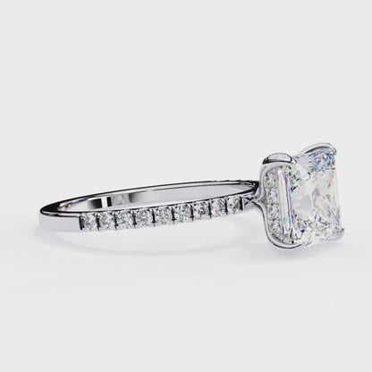 Raira Princess Solitaire Ring Lab Grown Diamond