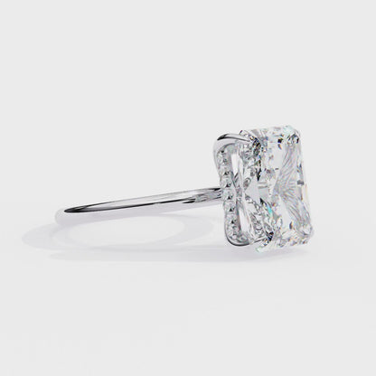 Avni Radiant Solitaire Ring Lab Grown Diamond