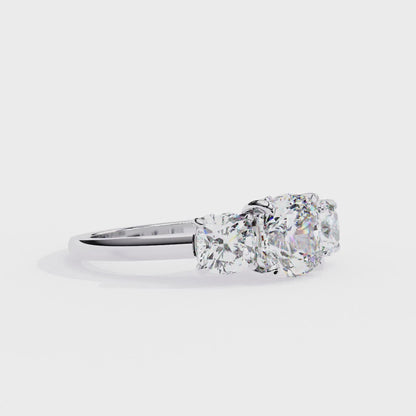 Maahi Cushion Solitaire Ring Lab Grown Diamond