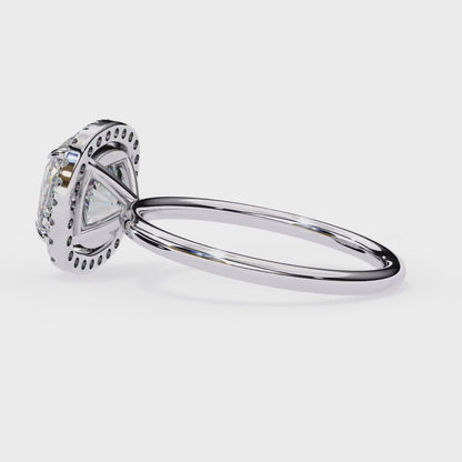 Anaya Cushion Solitaire Ring Lab Grown Diamond