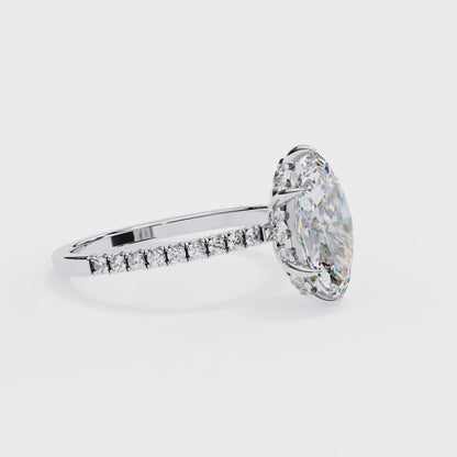 Tira Marquise Solitaire Ring Lab Grown Diamond