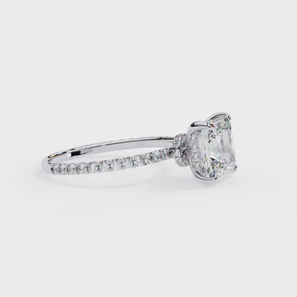 Avesa Princess Solitaire Ring Lab Grown Diamond