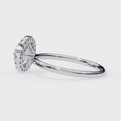 Eshna Round Solitaire Ring Lab Grown Diamond