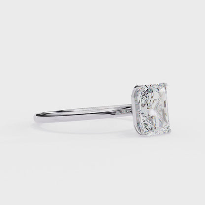 Nayra Radiant Solitaire Ring Lab Grown Diamond