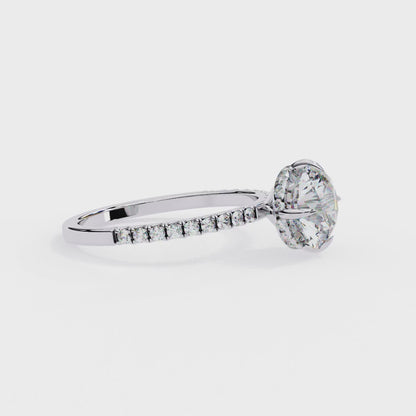 Adore Round Solitaire Ring Lab Grown Diamond
