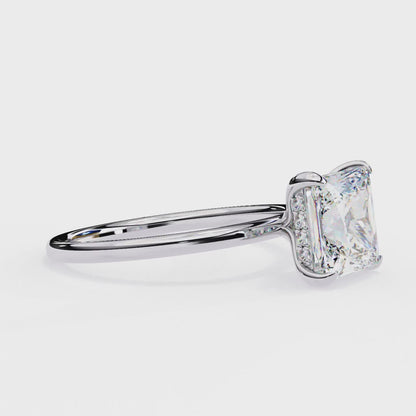 Tanya Princess Solitaire Ring Lab Grown Diamond