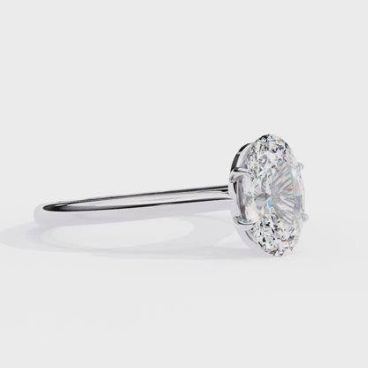 Inara Oval Solitaire Ring Lab Grown Diamond