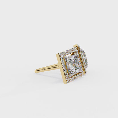 Shanaya Princess Solitaire Lab Grown Diamond Stud
