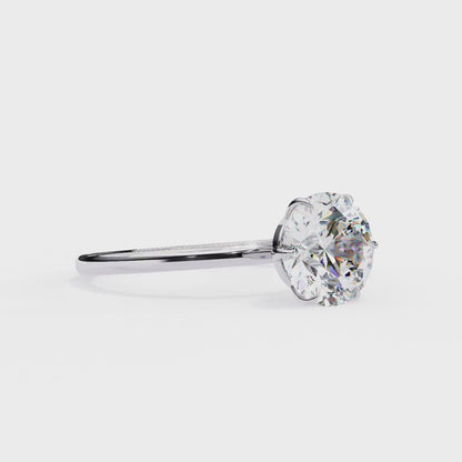 Avira Round Solitaire Ring Lab Grown Diamond