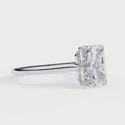 Ahaana Radiant Solitaire Ring Lab Grown Diamond