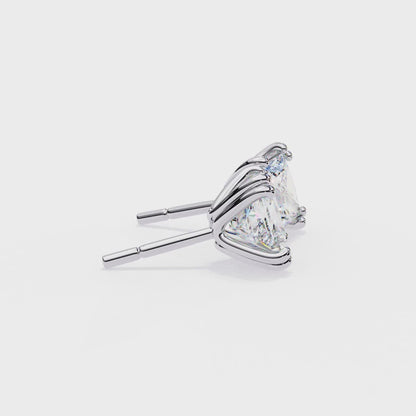 Princess Solitaire Lab Grown Diamond Stud